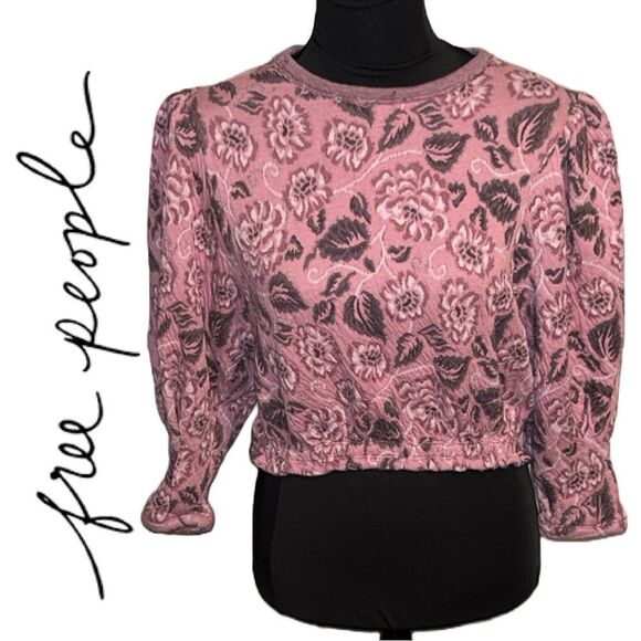 Free People‎ Women’s No Ordinary Top Smoked Pink Combo - Size L - Picture 3 of 4